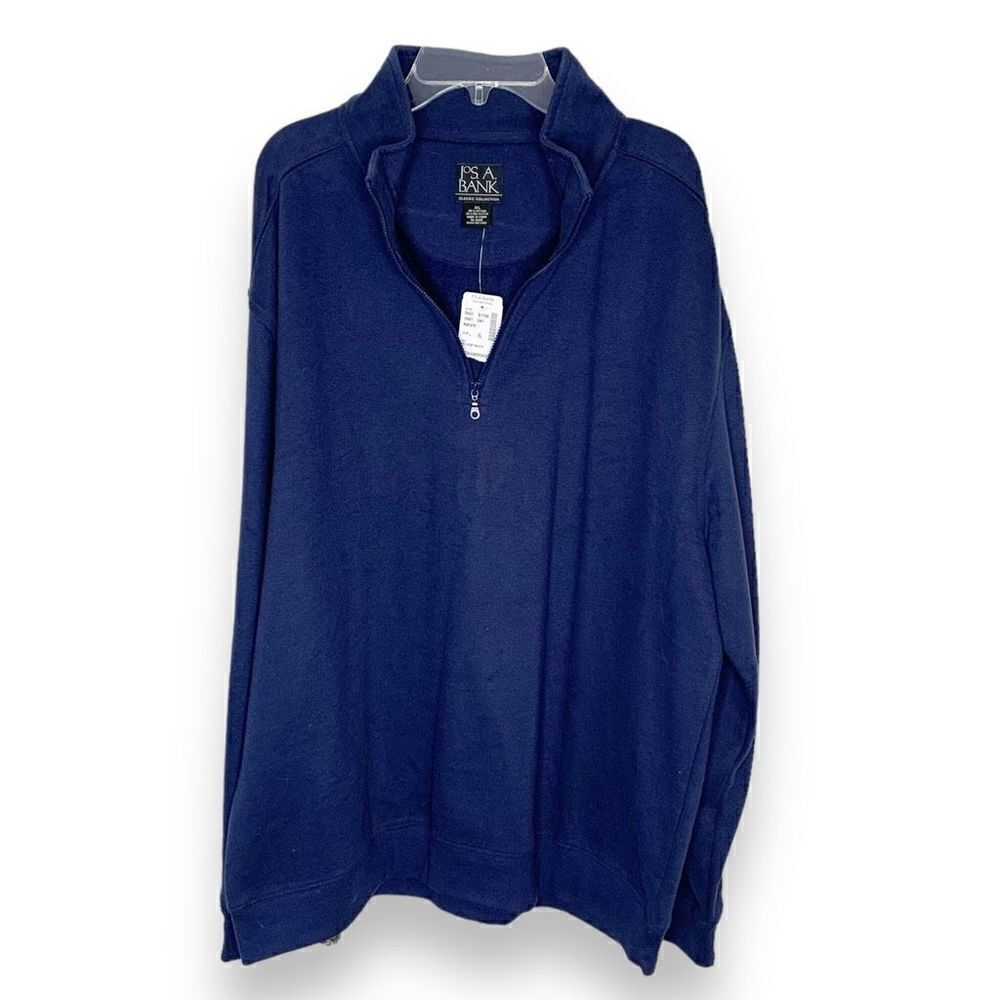 Jos. A. Banks Classic Collection 1/4 Zip Navy Blue Pullover Sweatshirt Men’s XL